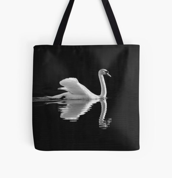 Classic Swan All Over Print Tote Bag