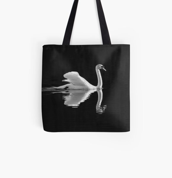 Classic Swan All Over Print Tote Bag