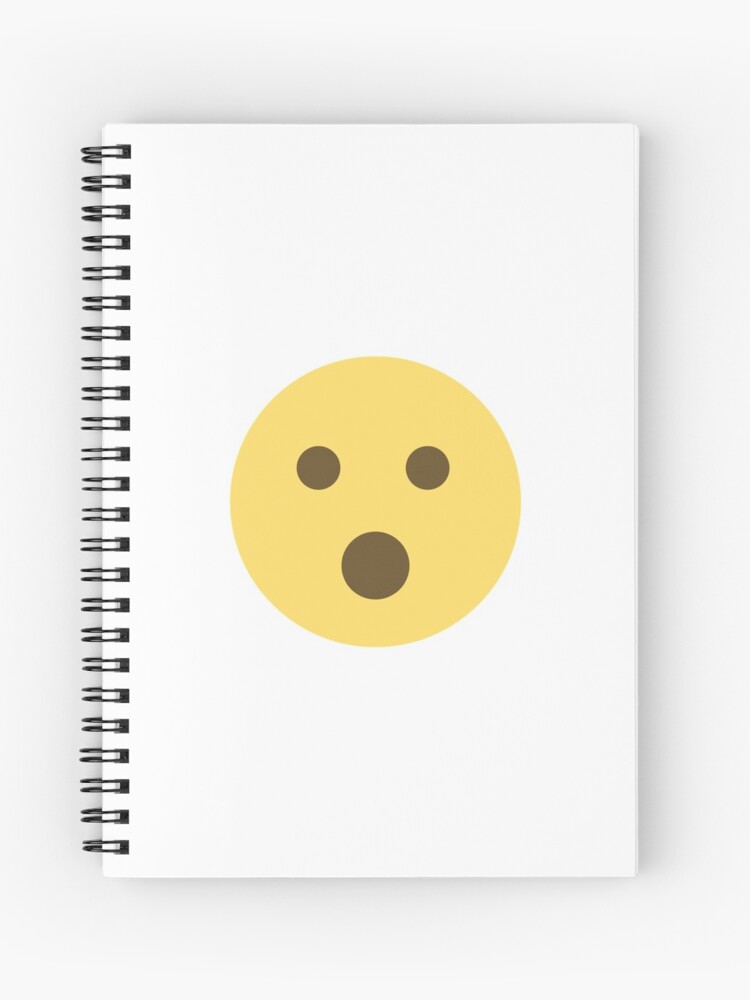 Cuaderno De Espiral Emoji Asombrado De Designhqonline Redbubble