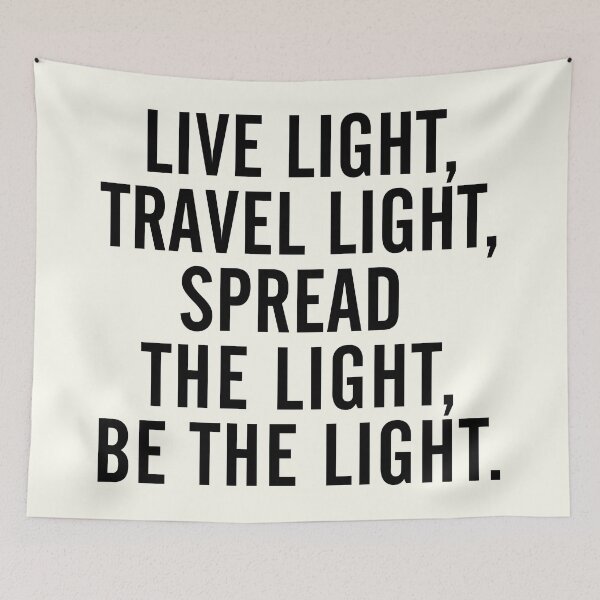 Item preview, Live, travel, spread the light, be the light, inspirational quote, wanderlust, feelgood, shining star, self-confidence designed and sold by Spallutos.