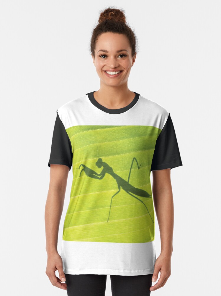 Thumbnail 2 of 5, Graphic T-Shirt, Shadow of Praying Mantis designed and sold by RichardG-W.