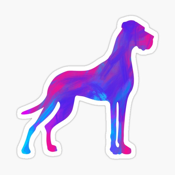 Item preview, Great Dane pink blue designed and sold by Doggenhaus.