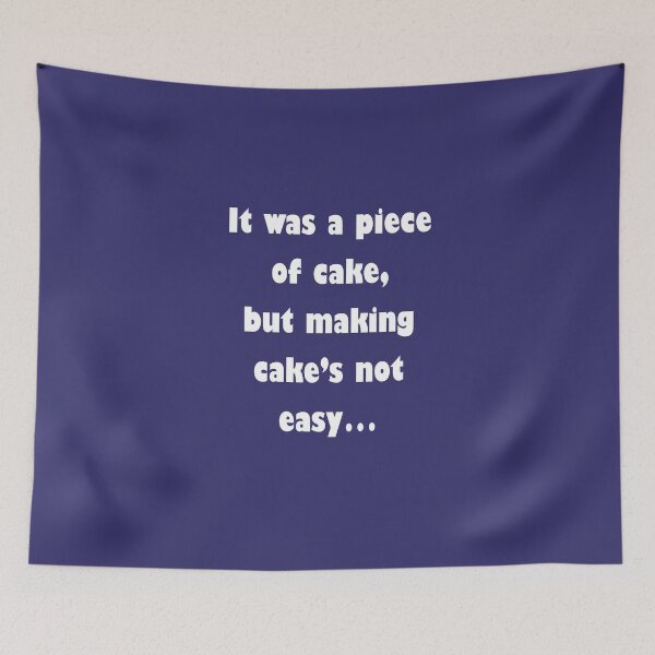 Item preview, Barenaked Ladies - Piece Of Cake (light text) designed and sold by lyricalshirts.