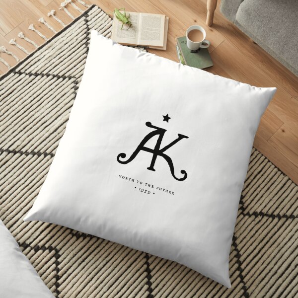 Alaska State Monogram Printers Mark Floor Pillow