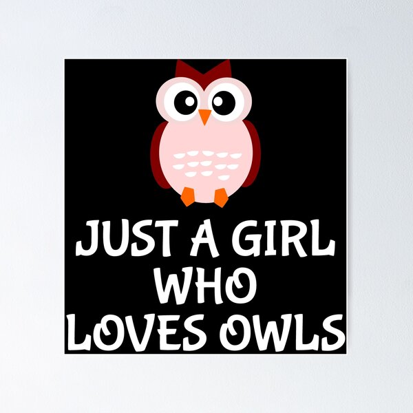 Item preview, Just A Girl Who Loves Owls Cute Owl Lovers T-shirt designed and sold by zcecmza.