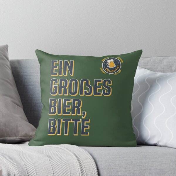 Item preview, Oktoberfest Ein Grosses Bier, Bitte Retro Badge Design designed and sold by PerttyShirty.