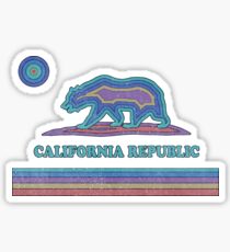 California Striped Bear Sticker