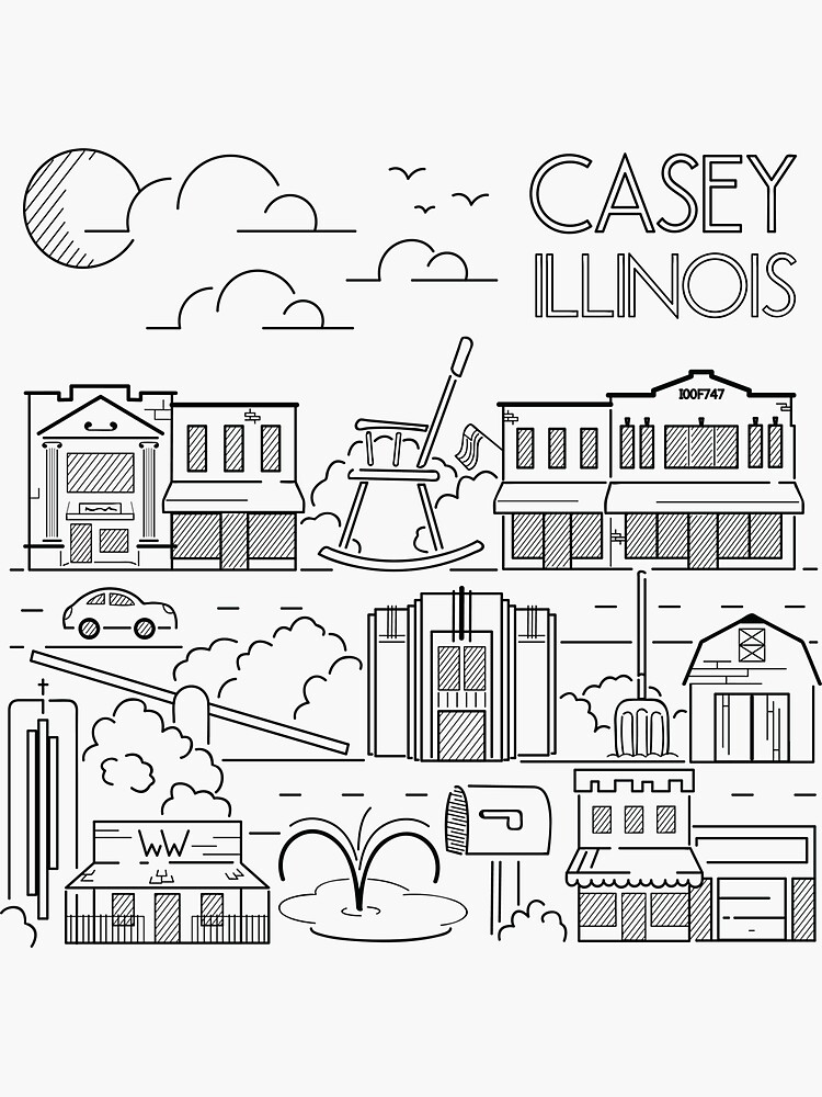 Town Line Art by CaseyIllinois