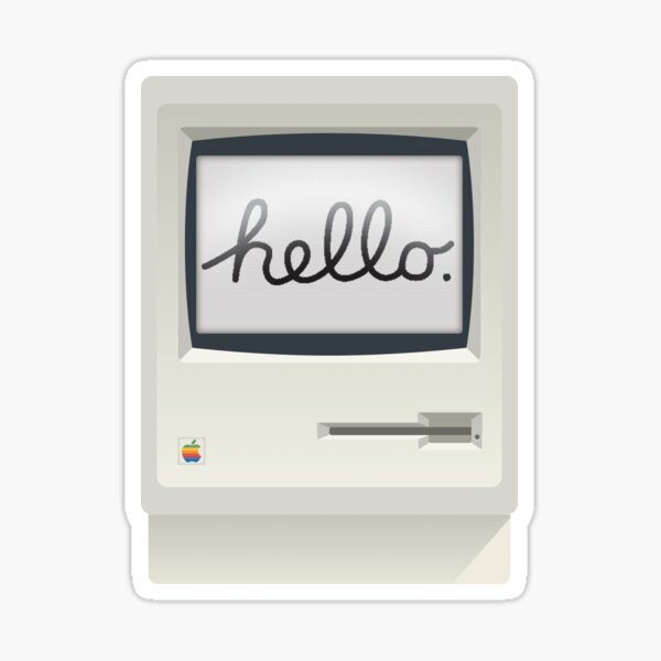 Material Macintosh Sticker