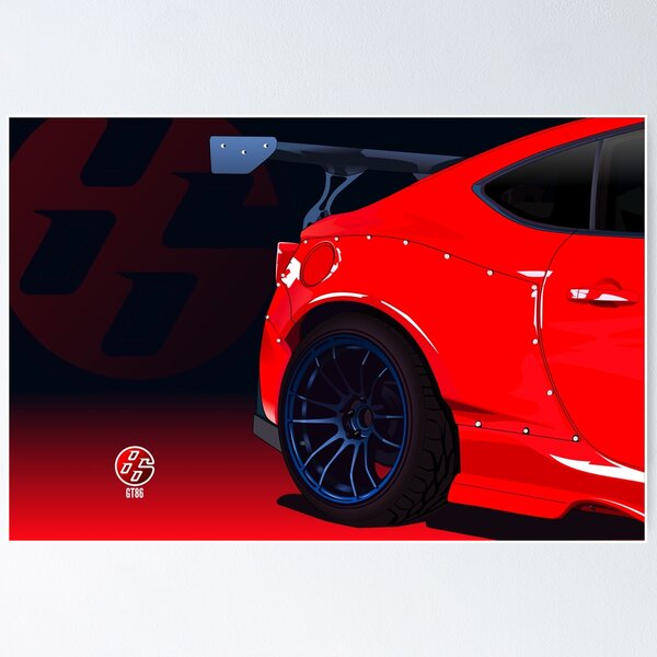 Vista previa del artículo con la obra «GT86», diseñado y vendido por God21llaGraphic.