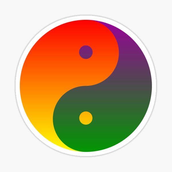 Vista previa del artículo con la obra «Arco iris Ying Yang», diseñado y vendido por Passie.