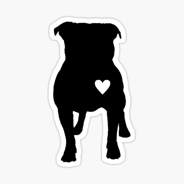 Vista previa del artículo con la obra «Pitbull ama tres», diseñado y vendido por ninaaathomas.