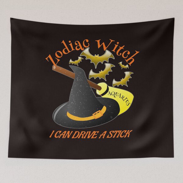 Item preview, Aquarius Zodiac Witch Can Drive A Stick designed and sold by walkingrock.