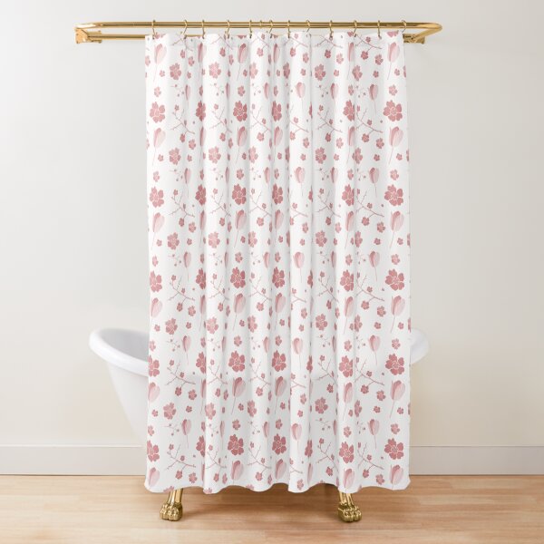 Paper flowers Shower Curtain