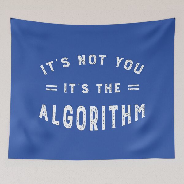 Item preview, Blame the Algorithm Funny Social Media Guru designed and sold by AntiqueImages.