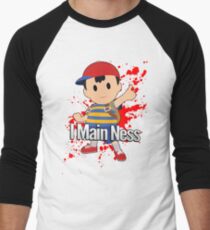 I Main Ness - Super Smash Bros. Men's Baseball ¾ T-Shirt