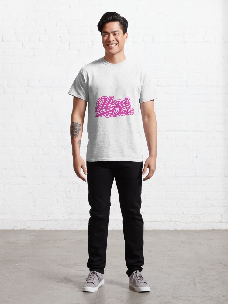 Alternate view of Heartsdales logo pink white Classic T-Shirt