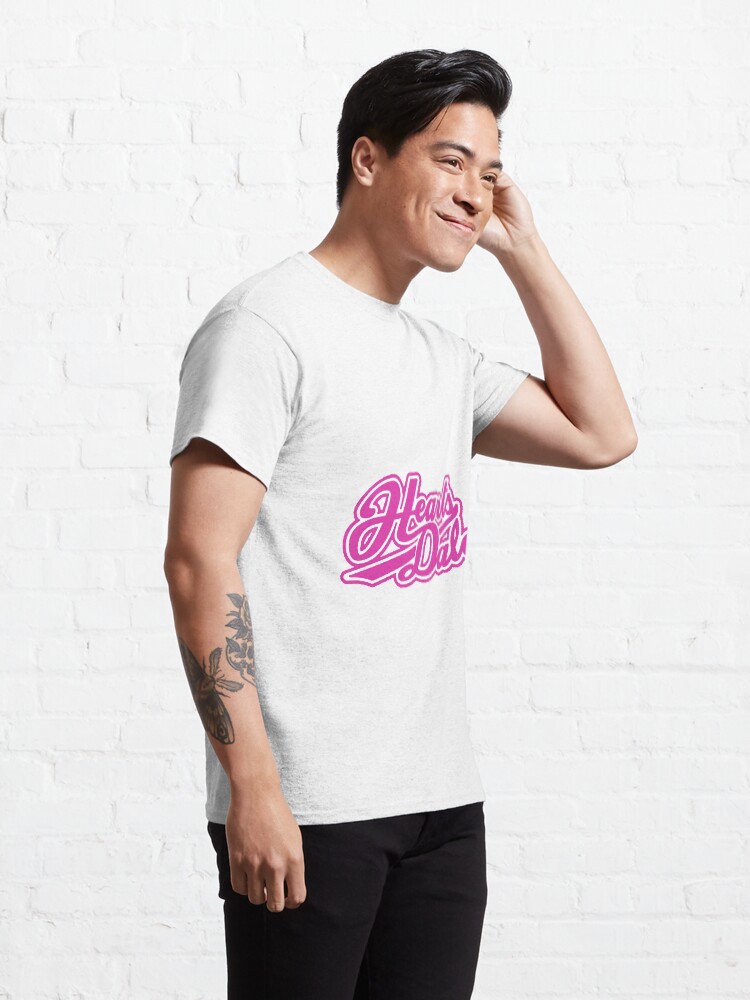 Alternate view of Heartsdales logo pink white Classic T-Shirt