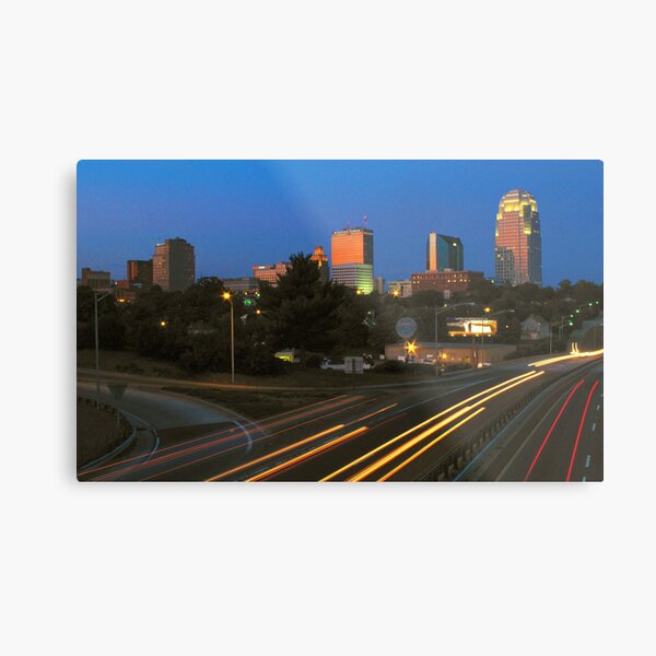 Winston Salem at night Metal Print