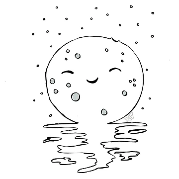 Artwork thumbnail, Happy Moon Rise by Rafiwashere