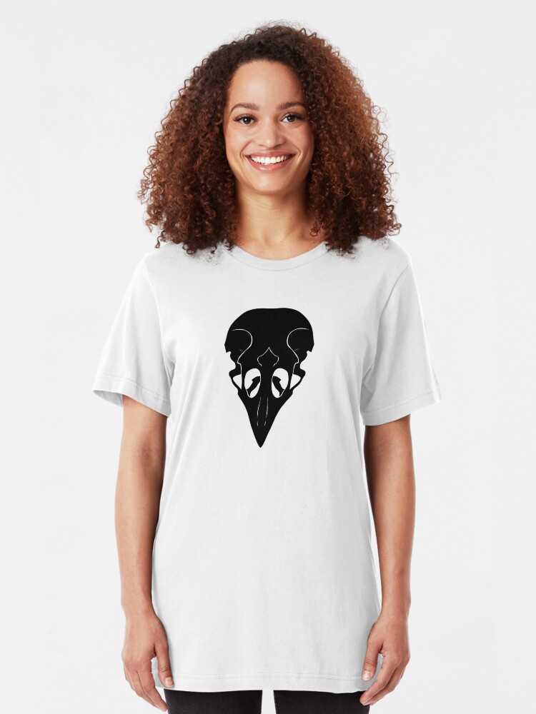 Alternate view of Crow Skull Slim Fit T-Shirt