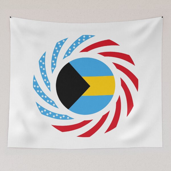 Item preview, Bahamian American Multinational Patriot Flag Series designed and sold by Carbon-Fibre Media.