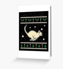 Christmas Abyssinian Cat Gift Greeting Card