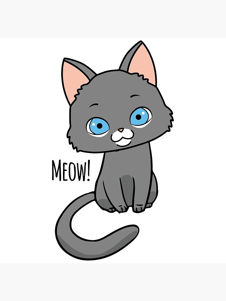 Impression Rigide Chat Minou Chat Miaou Miaou Dessin Anime Bande Dessinee Par Shirt Expert Redbubble