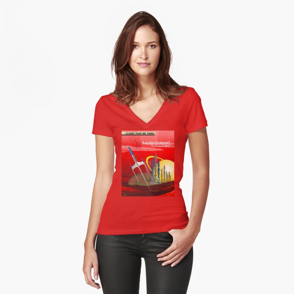 Item preview, Fitted V-Neck T-Shirt designed and sold by cdavenport4.