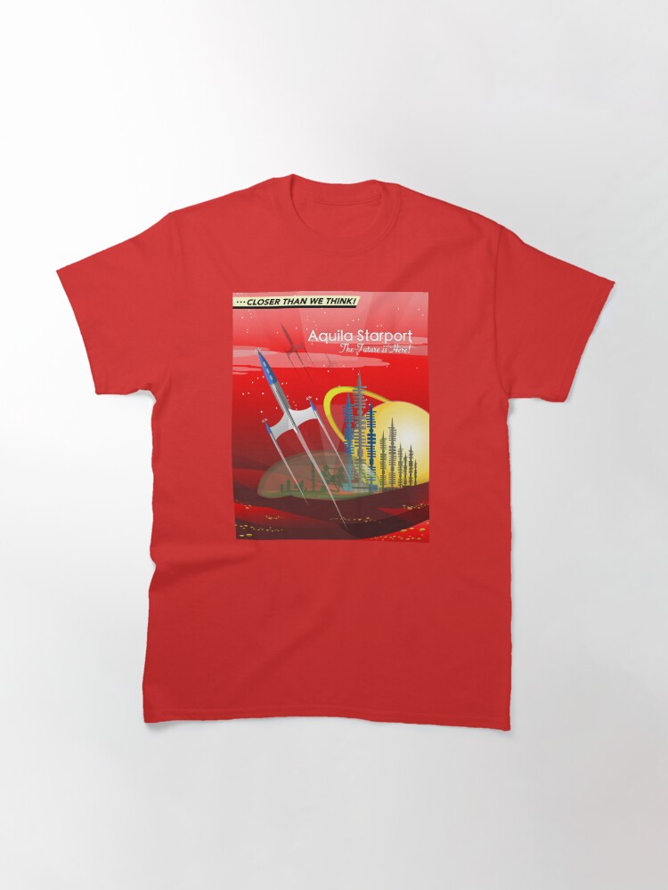 Thumbnail 3 of 7, Classic T-Shirt, Mars Colony - Red Eye designed and sold by cdavenport4.