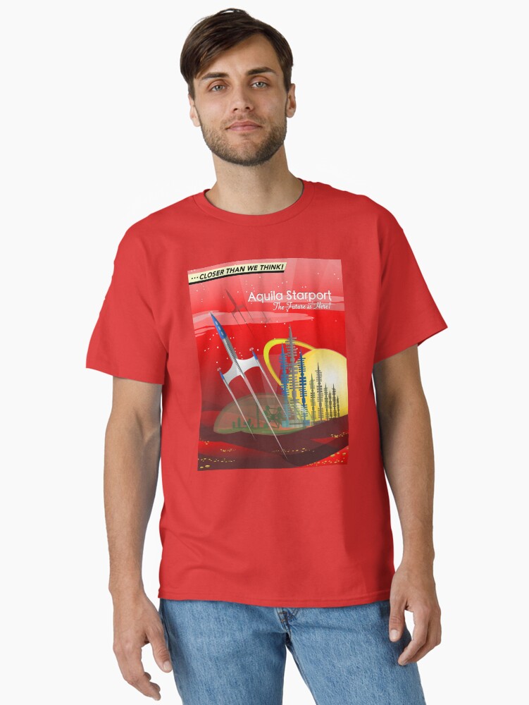 Thumbnail 1 of 7, Classic T-Shirt, Mars Colony - Red Eye designed and sold by cdavenport4.