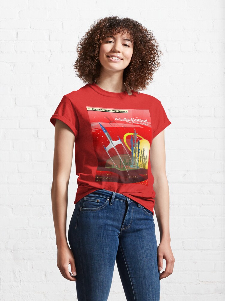 Thumbnail 4 of 7, Classic T-Shirt, Mars Colony - Red Eye designed and sold by Charles Davenport.