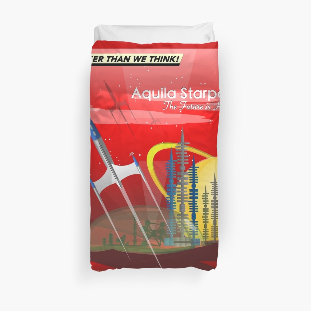 Mars Colony - Red Eye Duvet Cover
