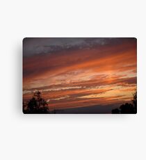 Fiery Sky Canvas Print