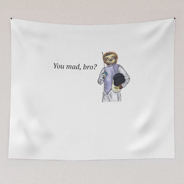 Item preview, Foil Fencing Sloth You Mad, Bro? designed and sold by SelfieAddict.