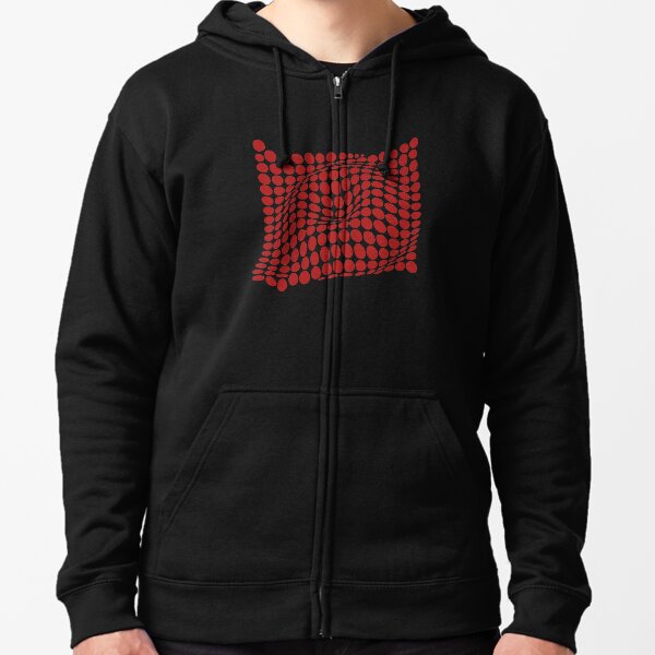COME INSIDE (RED S/F) Sudadera con capucha y cremallera