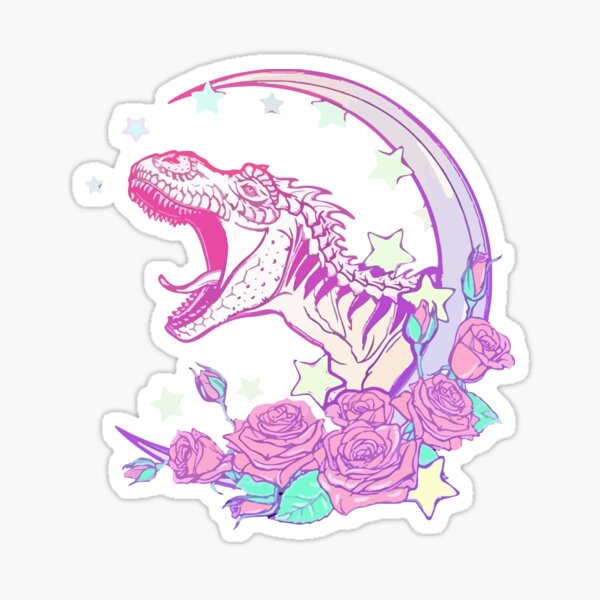 Jurassic Moon Sticker