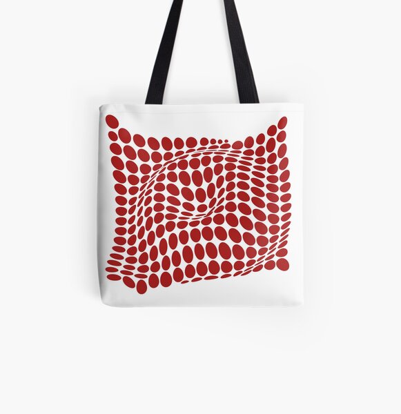COME INSIDE (RED S/F) Bolsa estampada de tela