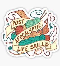 Post-Apocalyptic Life Skills Sticker