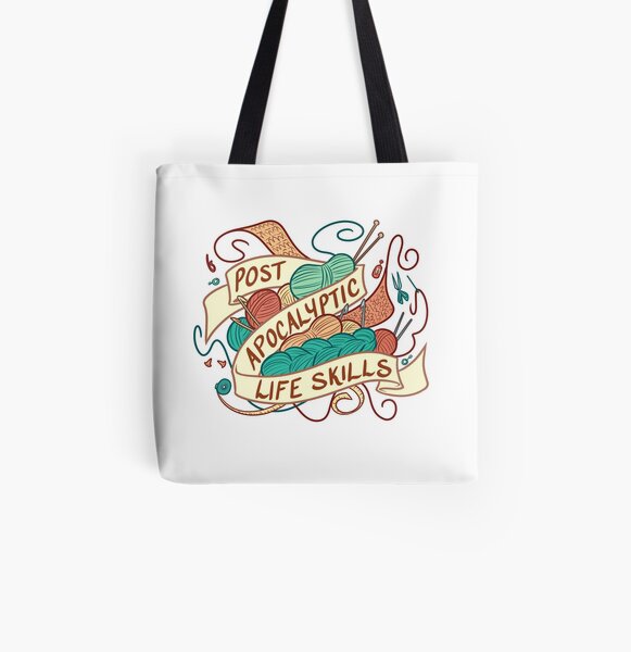 Post-Apocalyptic Life Skills All Over Print Tote Bag