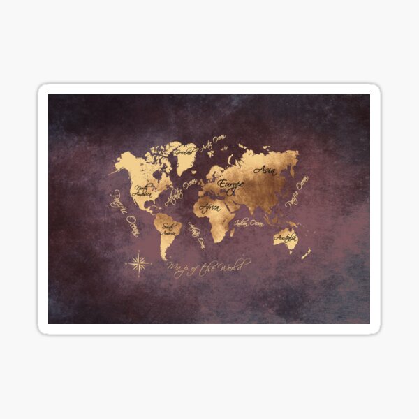 Item preview, world map 148 rose gold #worldmap #map designed and sold by JBJart.