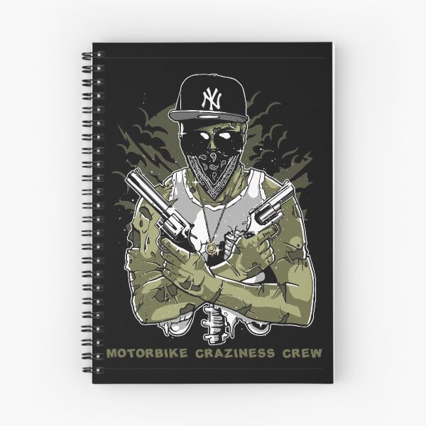 Item preview, Motorbike Craziness Crew (Gangsta Zombie) designed and sold by MCYouTube.