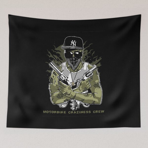 Item preview, Motorbike Craziness Crew (Gangsta Zombie) designed and sold by MCYouTube.