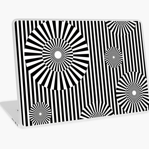 MOVING CIRCLES (BLACK) Vinilo para portátil