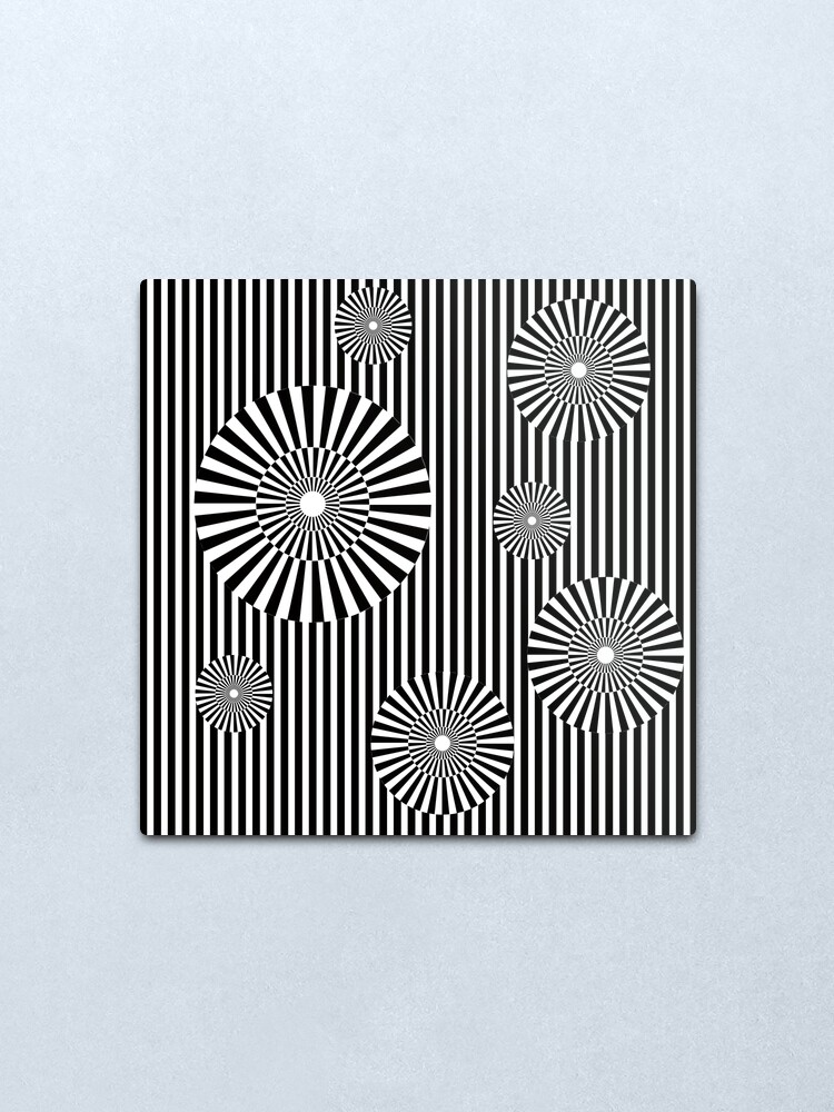 Vista alternativa de Lámina metálica MOVING CIRCLES (BLACK)