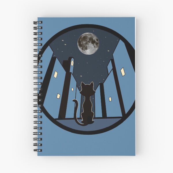 Item preview, Mooncat Night designed and sold by AlleyCatStyles.