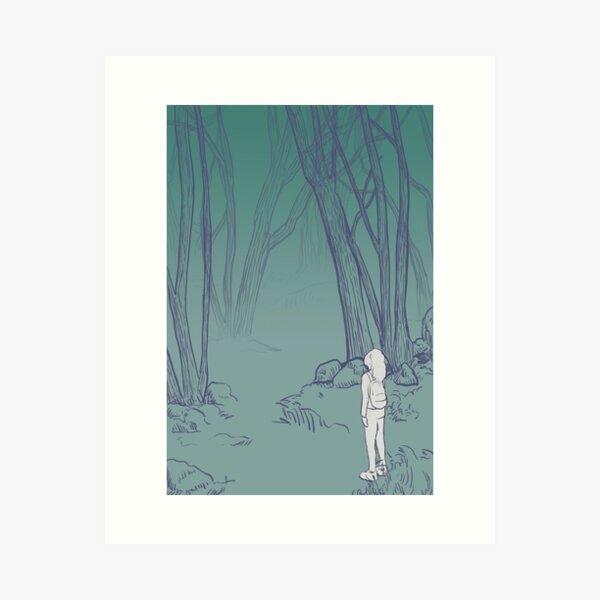 Vista previa del artículo con la obra «En el bosque», diseñado y vendido por Sarah Neff.