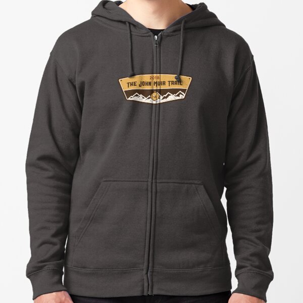 The John Muir Trail Shirt Gifts and Souvenirs Zipped Hoodie