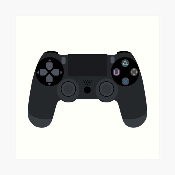 PS4 Controller Art Print