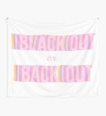 schwarz out oder zurück tf out Wandbehang